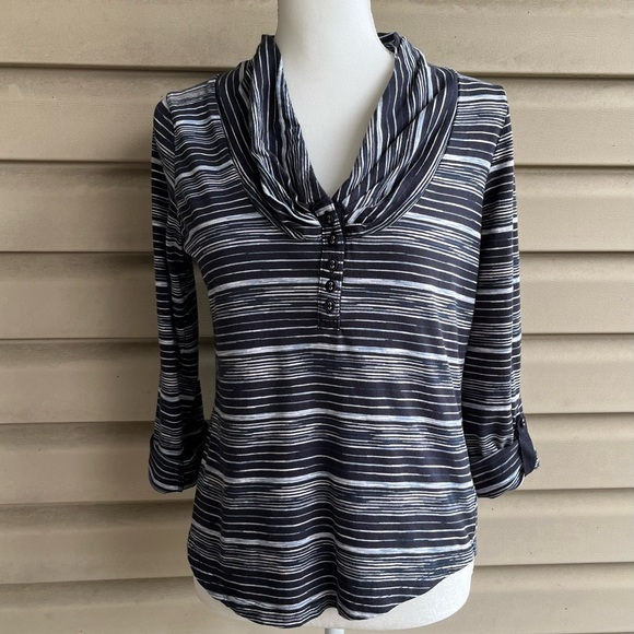 •Anthro Pilcro and the Letterpress• Cowl Neck Top - Size Medium - Picture 3 of 10